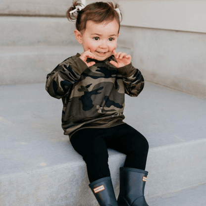 Remi Pullover - Camo - Evvie Bean's Baby Boutique