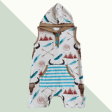 Bulls & Arrows Hoodie Tank Romper 2T