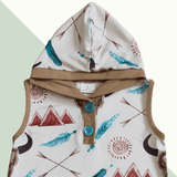 Bulls & Arrows Hoodie Tank Romper