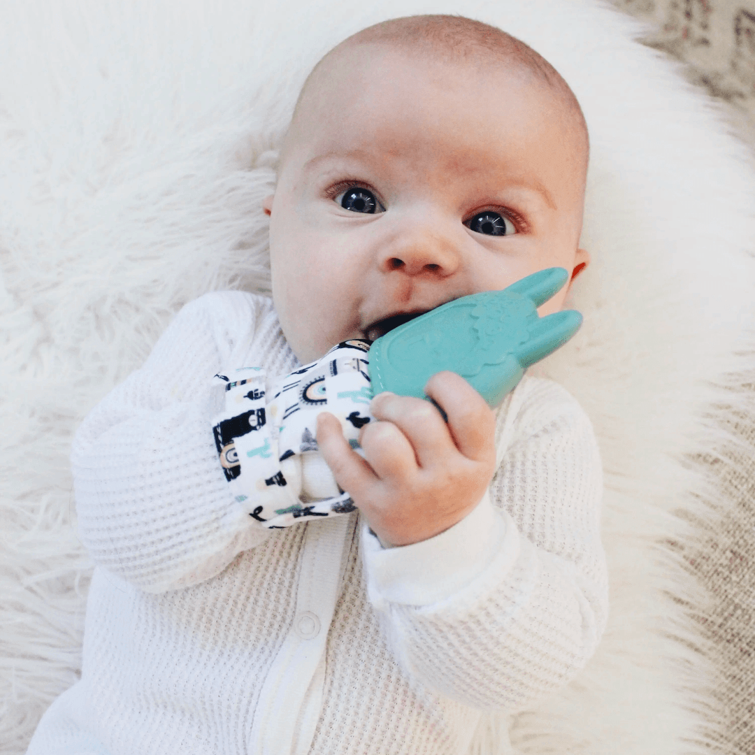 Itzy Mitt™ Silicone Teethering Mitt - Llama - Evvie Bean's Baby Boutique