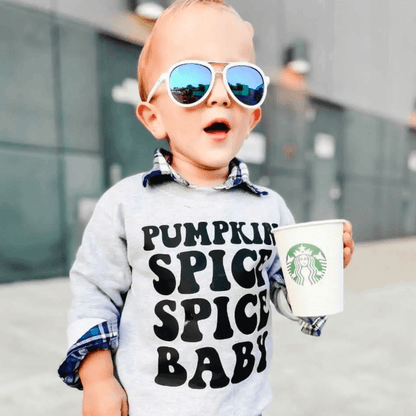 Pumpkin Spice Spice Baby Toddler Sweatshirt - Evvie Bean's Baby Boutique