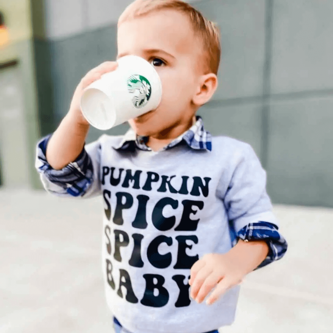 Pumpkin Spice Spice Baby Toddler Sweatshirt - Evvie Bean's Baby Boutique