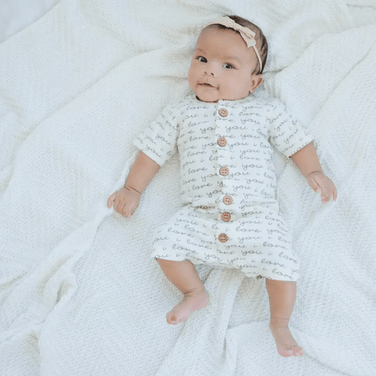 I Love You Baby Romper - Evvie Bean's Baby Boutique