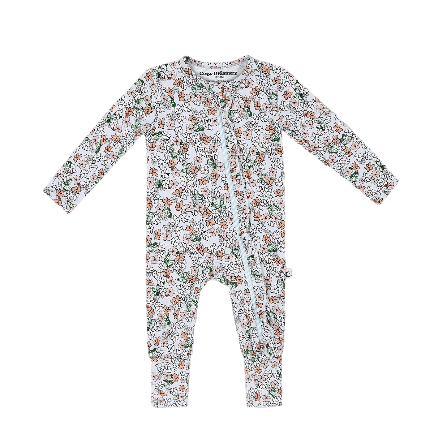 Secret Garden Floral Bamboo Sleeper - Evvie Bean's Baby Boutique