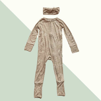 Bamboo Sleeper - Woodland Animal - Evvie Bean's Baby Boutique