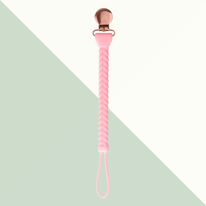 Itzy Ritzy Sweetie Strap™  - Braided Silicone Pacifier Clip - Various Colors - Evvie Bean's Baby Boutique