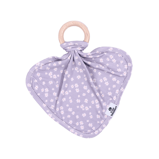 Lilac Posies Bamboo Lovey - Evvie Bean's Baby Boutique