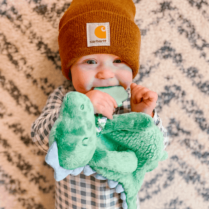 Itzy Lovey™ Dino Plush + Teether - Evvie Bean's Baby Boutique