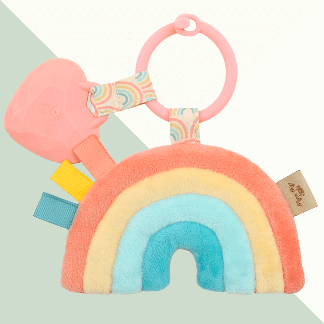 Itzy Pal™ Rainbow Plush + Teether - Evvie Bean's Baby Boutique