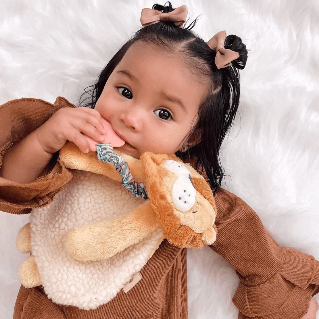 Itzy Lovey™  Lion Plush + Teether - Evvie Bean's Baby Boutique