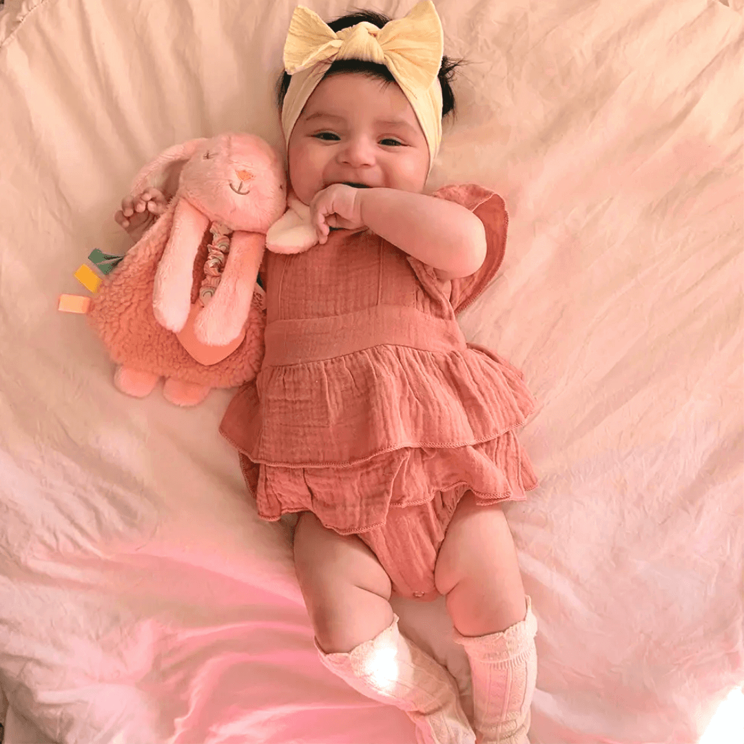 Itzy Lovey™ Bunny Plush + Teether - Evvie Bean's Baby Boutique